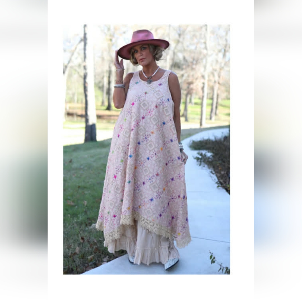 Nwt! Jaded Gypsy Stars Align Dress. Feels Like A Quilt, So Soft